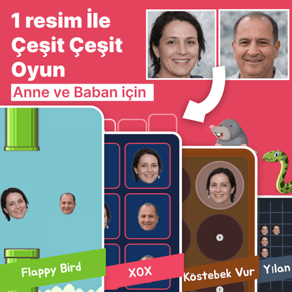 Resimlerinizle Hazırlanan Oyun Portalı - Anne/Babaya Özel - Loventumm