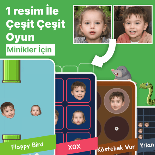 Resimlerinizle Hazırlanan Oyun Portalı - Çocuklara Özel - Loventumm