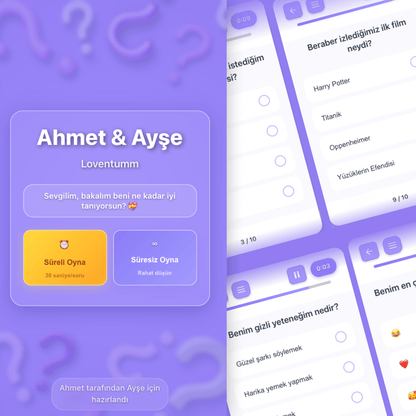 Soruları Hazırla, Sevgilinle Oyna! - Loventumm